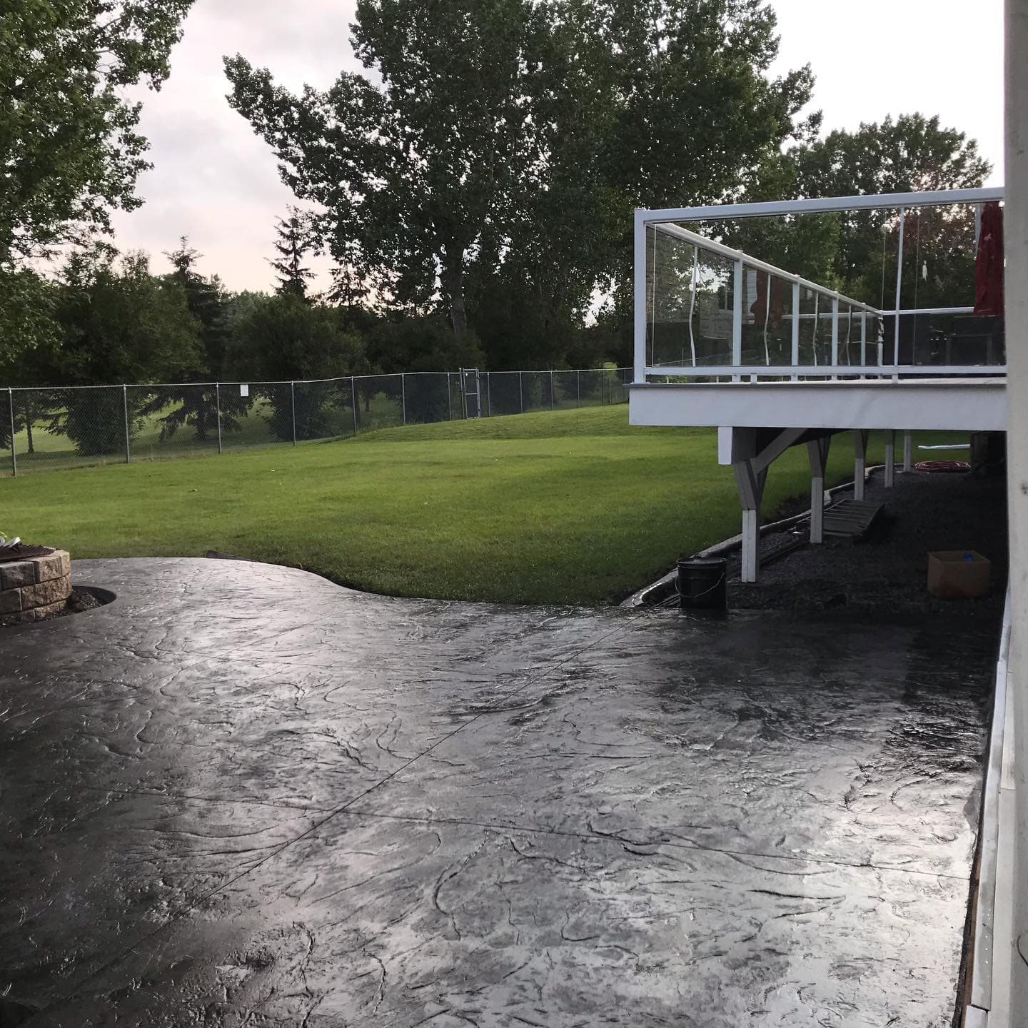 Stamped Entry Walkway